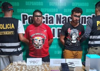 Ica: policía detiene a dos sujetos presumiblemente dedicados a la microcomercialización de drogas