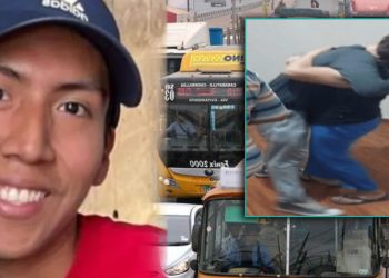 Aparece joven que se quedó dormido dentro de bus de transporte público