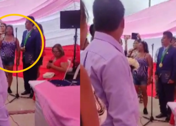 Tumbes: ¡En pleno San Valentín! Mujer intentó evitar el matrimonio de su expareja 