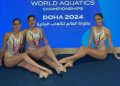 La selección peruana de natación artística inicia participación en el Mundial Doha 2024