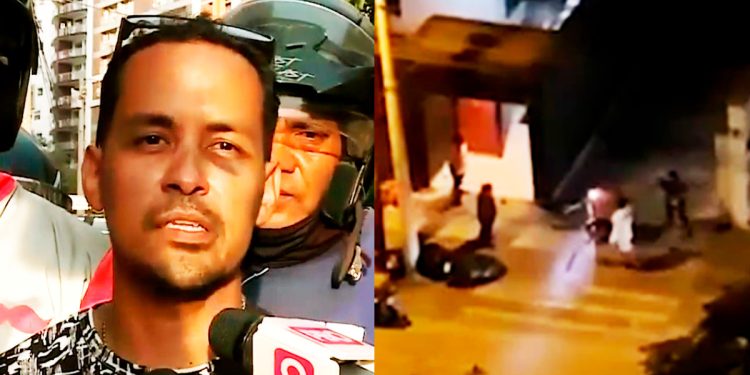 Delivery extranjero fue brutalmente golpeado por tocar el timbre varias veces