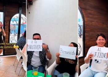 Joven se separa de su pareja y su familia le organiza una fiesta de ‘bienvenida de soltera’