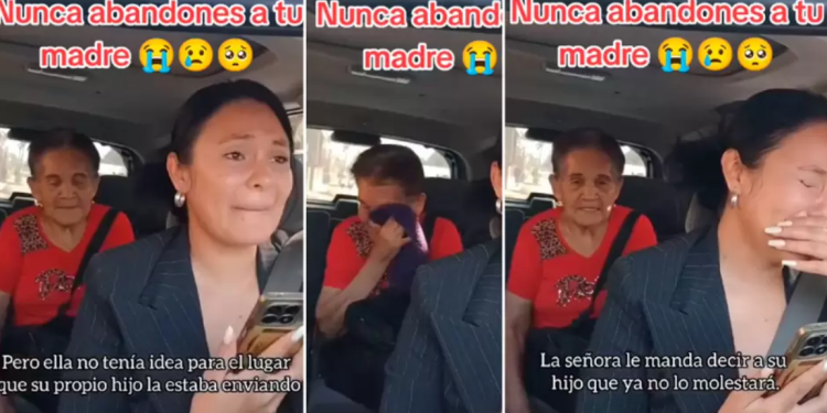 Redes: Hombre envió engañada a su madre en un taxi para abandonarla en asilo