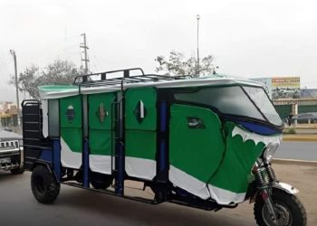 Fabrican mototaxi de nueve pasajeros