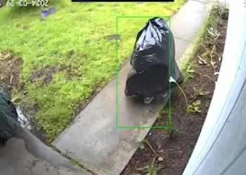 Ladrón se disfrazó como bolsa de basura para robar