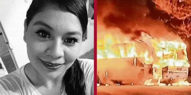 Madre lanza a su hijo desde un autobús en llamas y se sacrifica para salvarlo
