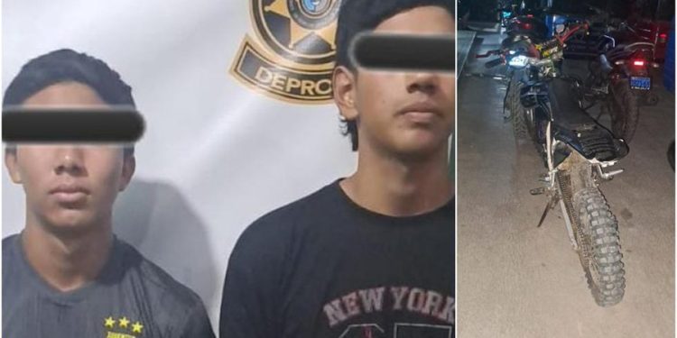 Ica: capturan a dos menores de edad con motocicleta y iPhone robados