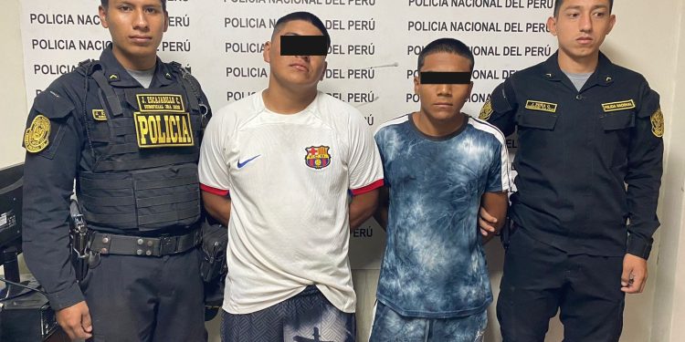 Parcona: Detienen a dos sujetos presuntos integrantes de la banda delictiva “Los moteros de la Avenida 7”