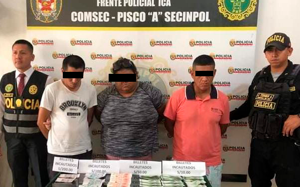Desarticulada banda delictiva que distribuía billetes falsos en Pisco