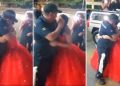 Papá no puede acompañar a su hija en su XV años y ella lo sorprende en su trabajo