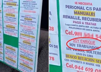 Hombre busca pareja en un panel de empleos y usuarios reaccionan