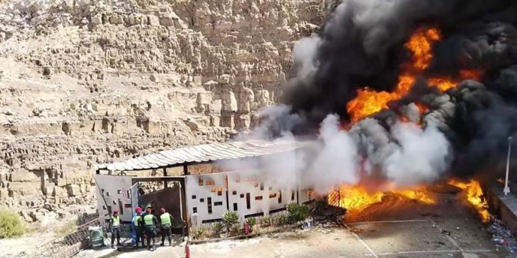 Incendio en el Santuario de la Virgen de Chapi durante celebración religiosa