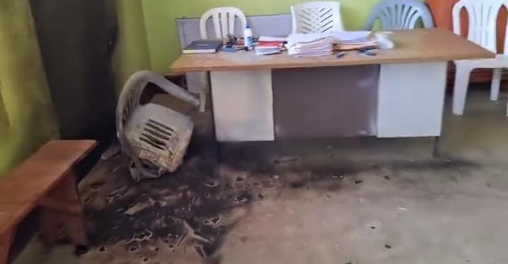 Atentado al local de la Liga Distrital de Fútbol de Pachacutec en Ica