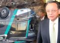 Falleció Edgar Alarcón, excontralor general, en violento accidente de bus en Ayacucho