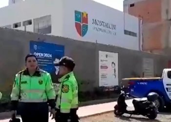 Trujillo: detonan explosivo en puerta de colegio durante horario escolar