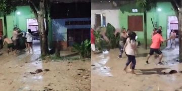 Abuelito es atacado con machete por defender a su nieto