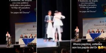 Joven se gradúa y dedica emotivo mensaje a sus padres: «soy el hijo del panadero, pero tú eres el padre del doctor»