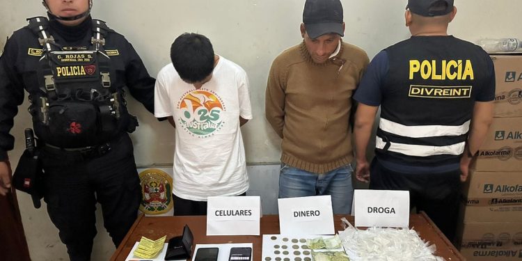Policía detiene a presuntos microcomercializadores de drogas en Parcona