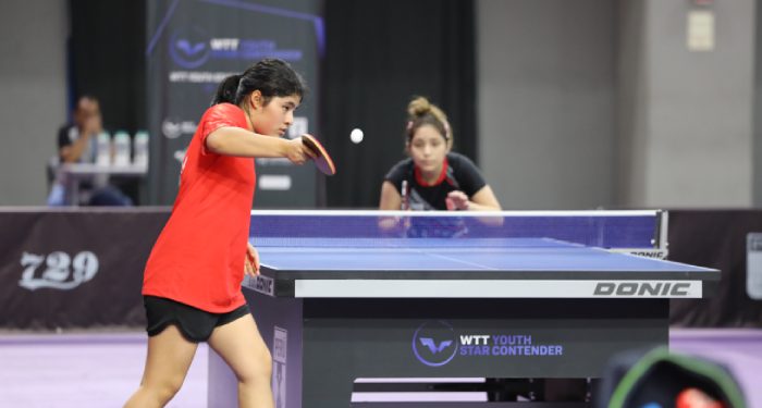 Natzumi Aquije brilla en el WTT Youth Star Contender de tenis de mesa