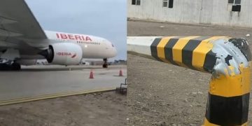 Avión choca contra poste de luz en Aeropuerto Internacional de Pisco