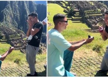 ¡Romance en las alturas! Pareja se propone matrimonio mutuamente en Machu Picchu