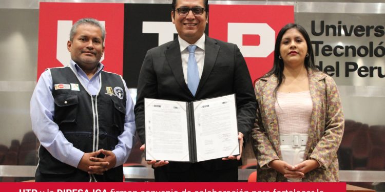 UTP y la DIRESA Ica firman convenio de colaboración para fortalecer la educación y salud en la región