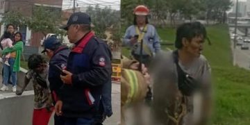 Hombre sufre graves quemaduras al intentar robar cables