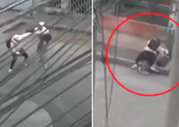 Joven se enfrentó a golpes con ladrón que lo asaltó en la puerta de su casa