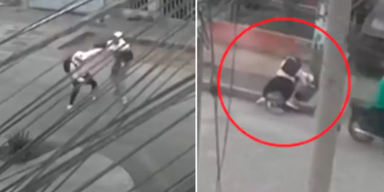 Joven se enfrentó a golpes con ladrón que lo asaltó en la puerta de su casa