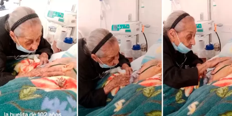 Madre de 102 años, se despide de su hijo de 82 en su lecho de muerte: «Despierta mi niño»
