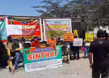 Ica: trabajadores del INPE en el penal Cristo Rey de Cachiche radicalizan su huelga