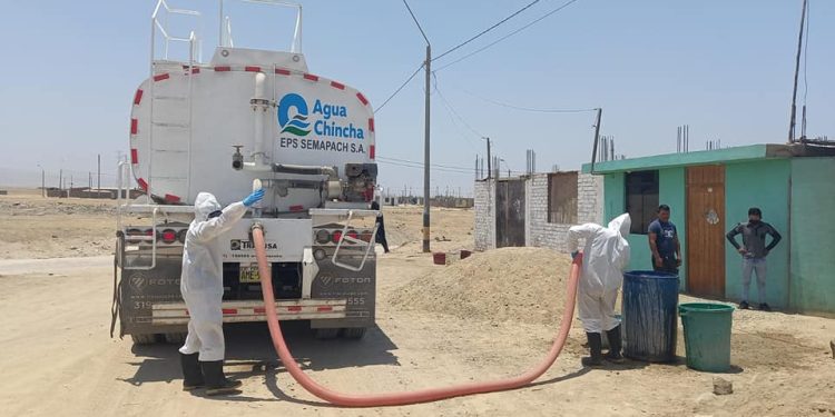 SECTORES DE CHINCHA SIN AGUA: SEMAPACH deja sin agua a vecinos por 3 semanas.
