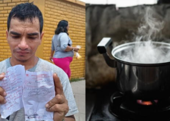 Niño casi muere al resbalar en olla con agua hirviendo, familia pide ayuda