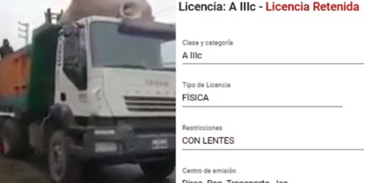 Camión Municipal de La Tinguiña choca contra auto y conductor tenía la licencia retenida