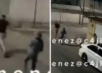 Hombre sale corriendo y abandona a su novia durante asalto