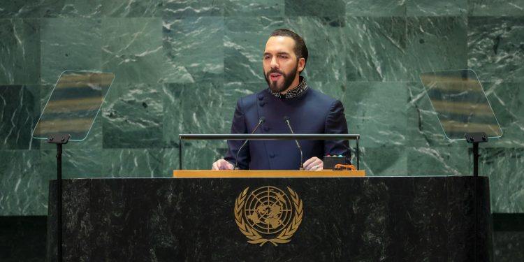 Nayib Bukele en la ONU: «Algunos dicen que hemos encarcelado a miles, pero hemos liberado a millones»