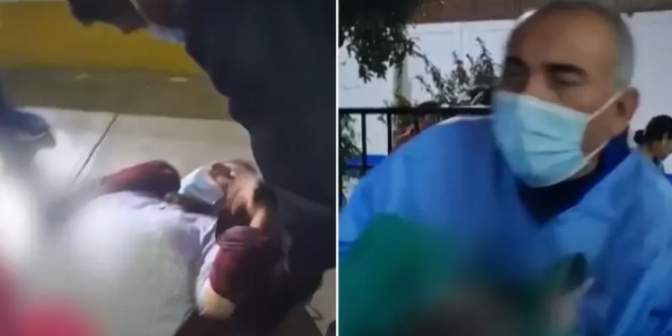 Mujer da a luz en la puerta de un hospital luego de esperar más de 3 horas por atención médica