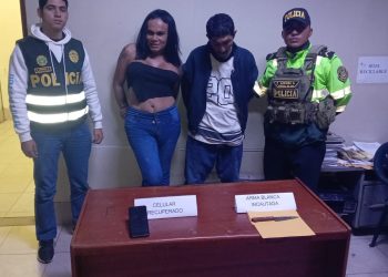 DETIENEN A DOS PERSONAS EN CHINCHA POR ROBO AGRAVADO CON ARMA BLANCA