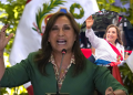 DINA BOLUARTE COMETE EXABRUPTO EN PLENO DISCURSO