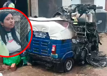 Mujer es detenida tras atacar mototaxi de su pareja con bomba molotov y provocar incendio