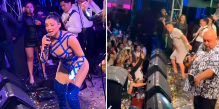 Cueva se luce cantando ‘El Cervecero’ en concierto de Pamela Franco