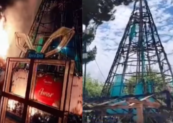 Incendio redujo a cenizas pesebre y árbol de Navidad