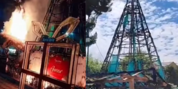 Incendio redujo a cenizas pesebre y árbol de Navidad