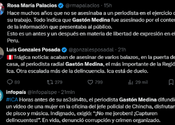 FIGURAS INFLUYENTES DEL PERIODISMO SE MANIFIESTAN ANTE FALLECIMIENTO DEL PERIODISTA GASTÓN MEDINA