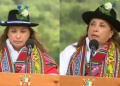 Dina Boluarte llora durante inicio de obra