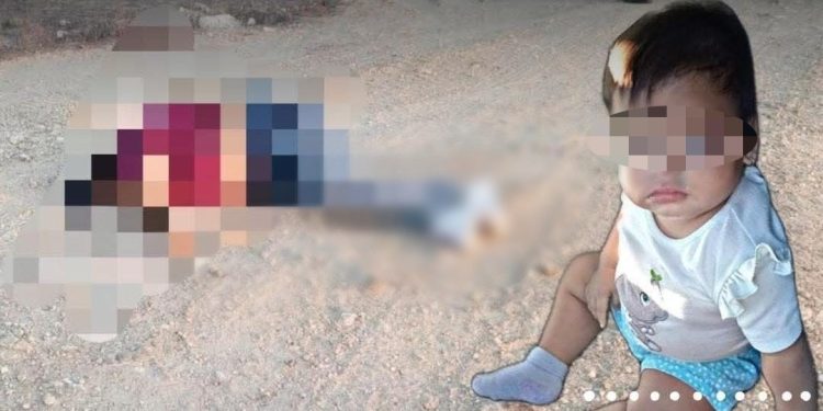 Una bebé fue hallada gateando sola en una carretera tras el brutal asesinato de su madre