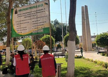 ICA | MANTENIMIENTO EN LA PLAZA DE ARMAS SIGUE PARALIZADO POR FALTA DE PERMISOS