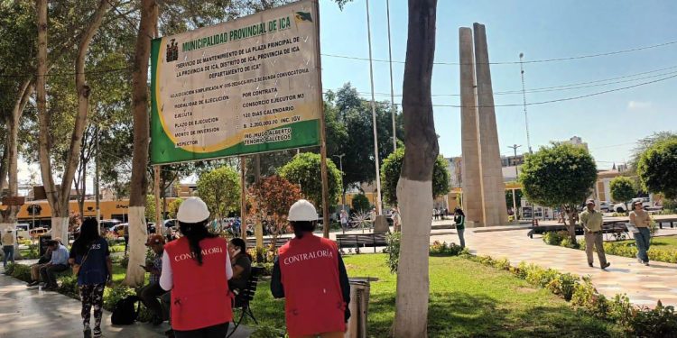 ICA | MANTENIMIENTO EN LA PLAZA DE ARMAS SIGUE PARALIZADO POR FALTA DE PERMISOS