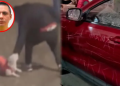 Vecinos atacan auto del padre de hombre que mató a perrita en Trujillo y exigen justicia por la muerte de la mascota