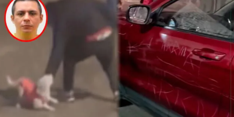 Vecinos atacan auto del padre de hombre que mató a perrita en Trujillo y exigen justicia por la muerte de la mascota